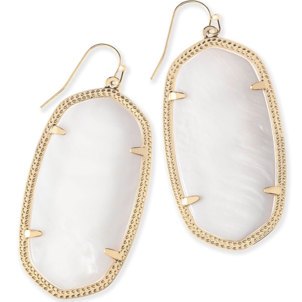 Kendra Scott Danielle Drop Earring in White